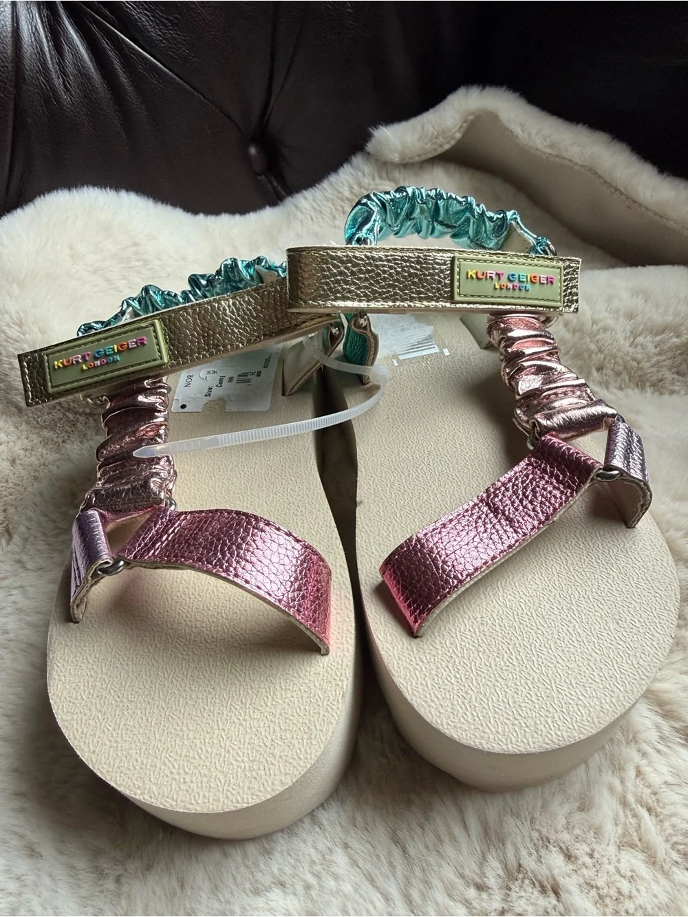 Kurt Geiger Girls Kids New Sandals Size 13
